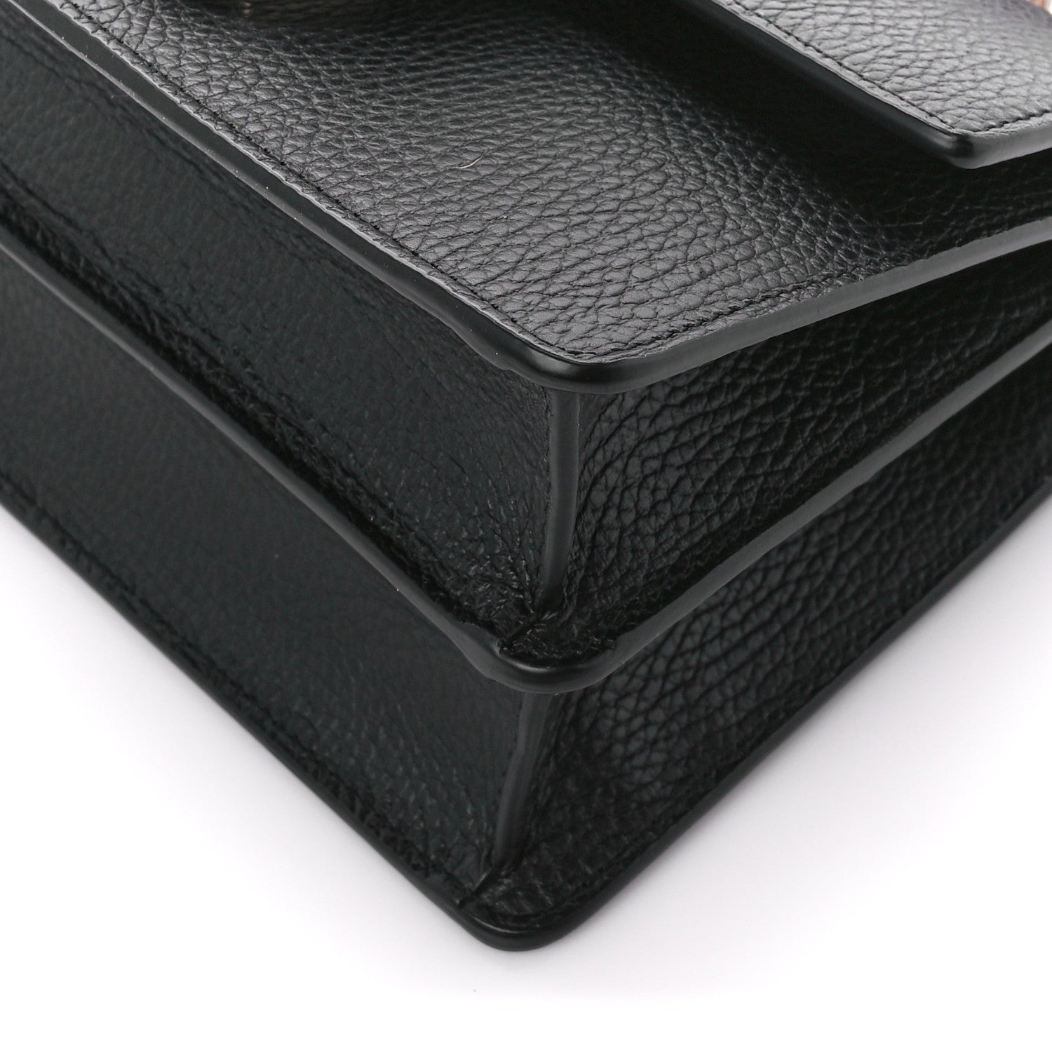 Gucci Dollar Calfskin Crystal Web Mini Dionysus Bamboo Top Handle Bag Black Black Diamond 12 of 12