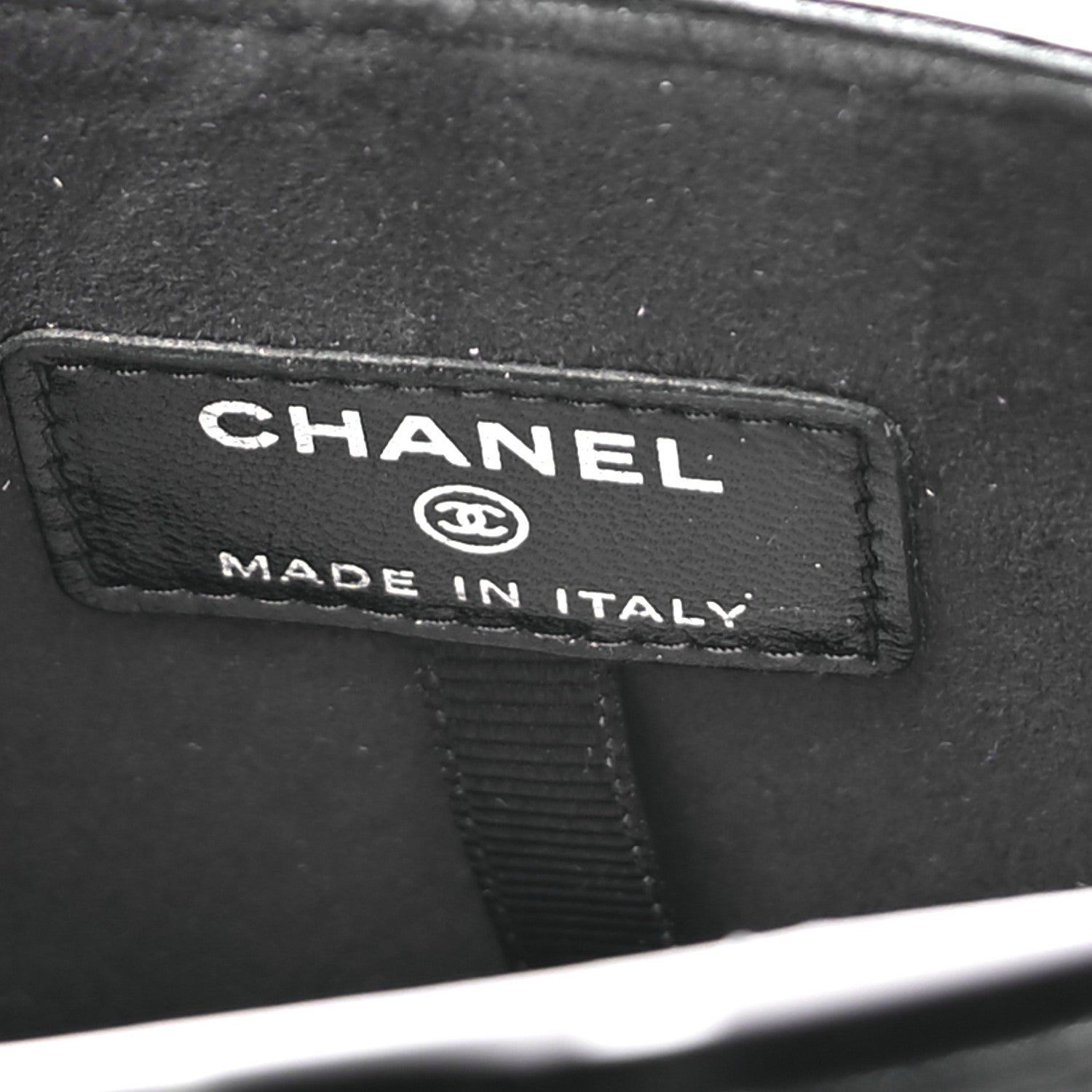 Chanel Lambskin Quilted Chain Around Phone Holder Black 6 of 10
