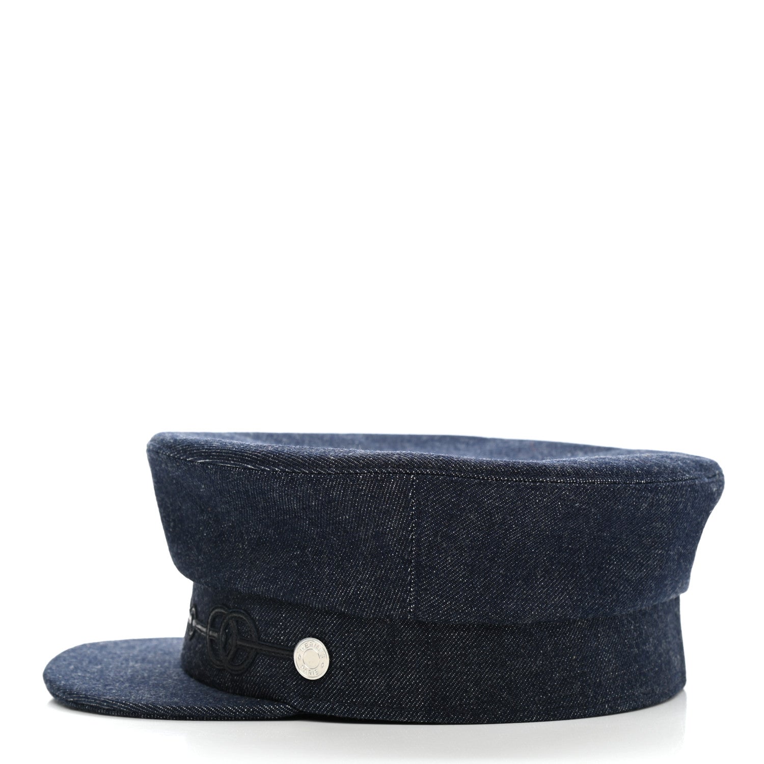 Hermes Denim Cabourg Cap 58 Indigo 3 of 9