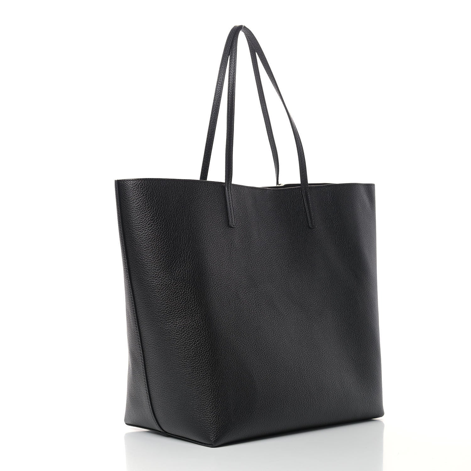 Alexander McQueen Grained Calfskin Skull Open Shopper Tote Black 3 of 6