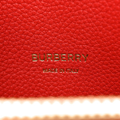 Burberry Grainy Calfskin Two Handle Title Bag Red 6 of 9