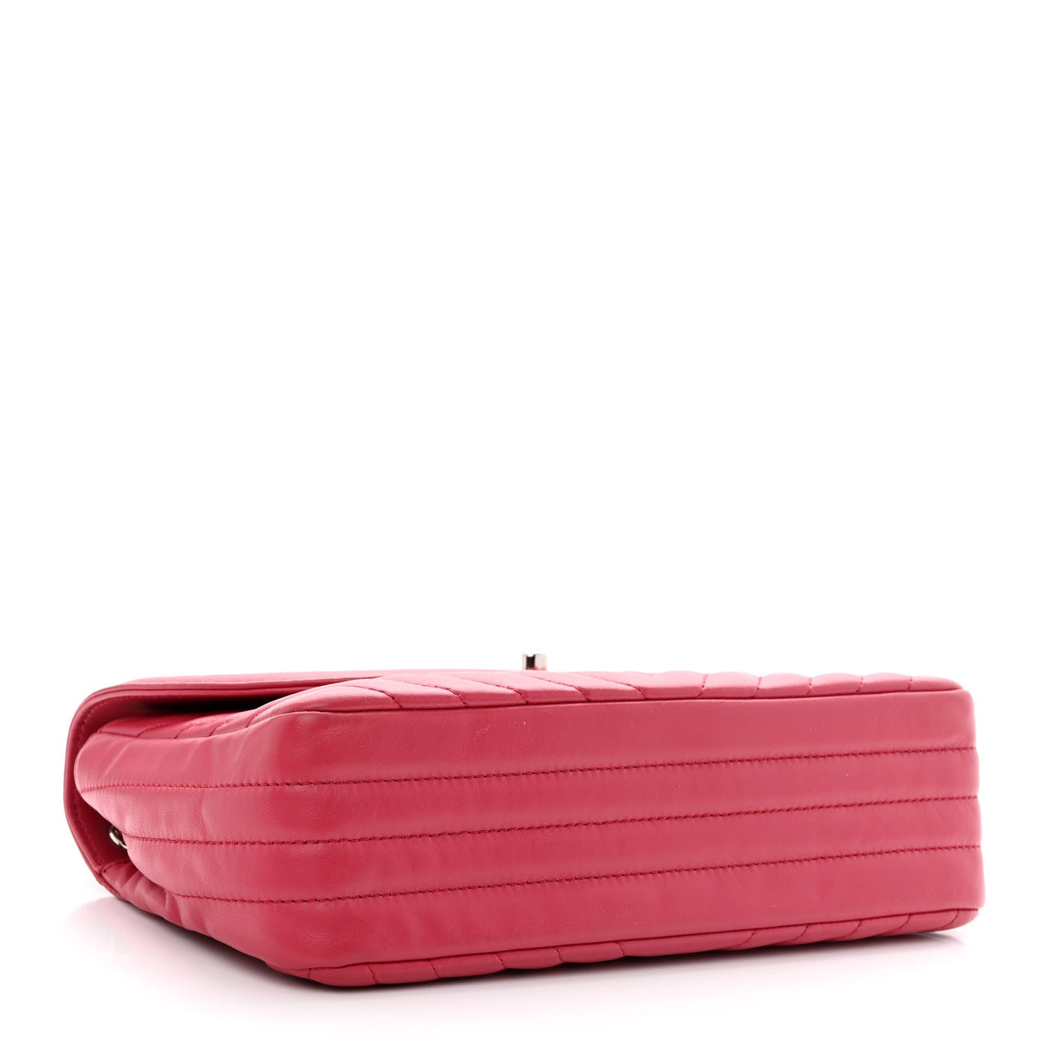 Chanel Lambskin Chevron Medium Single Flap Fuchsia 4 of 10