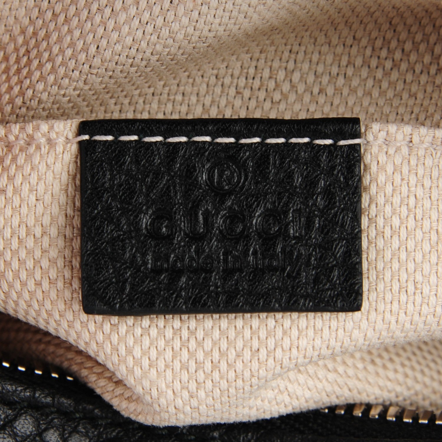 Gucci Pebbled Calfskin Studded Small Soho Disco Bag Black 6 of 7