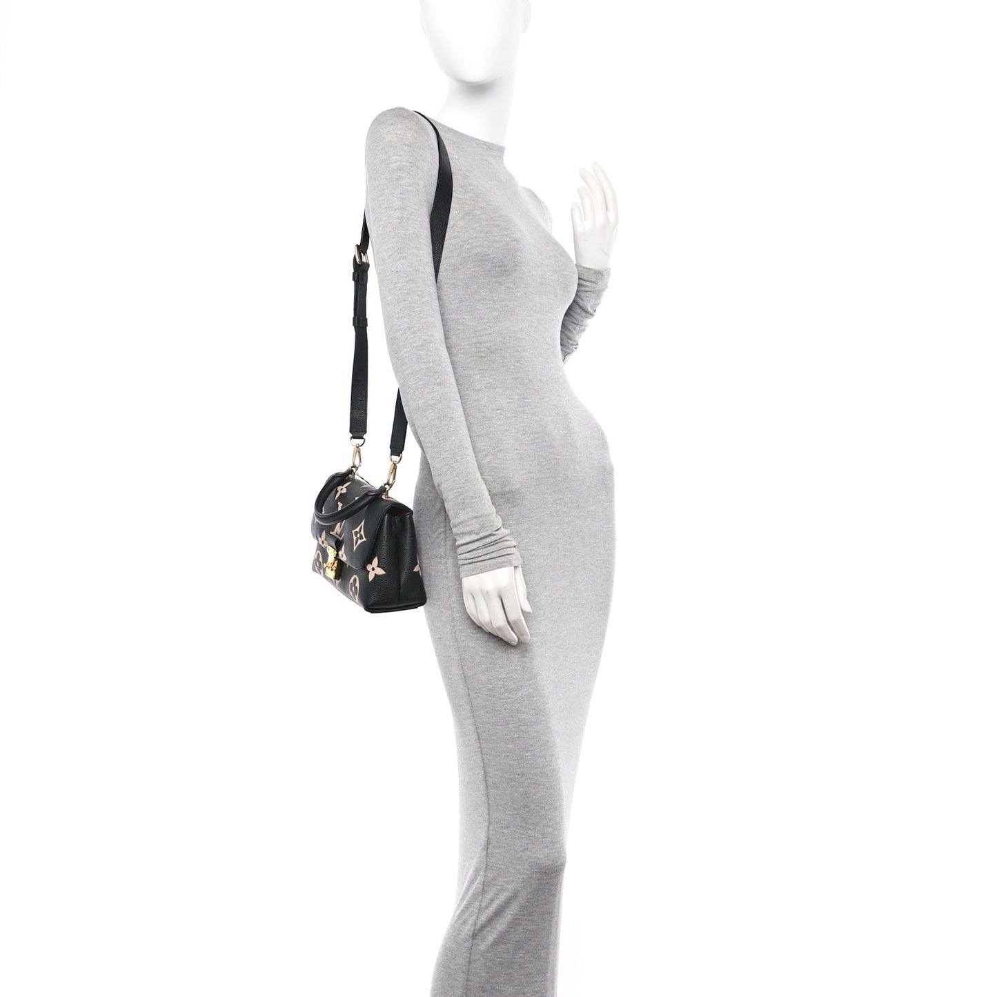 Empreinte Monogram Giant Madeleine BB Black Beige