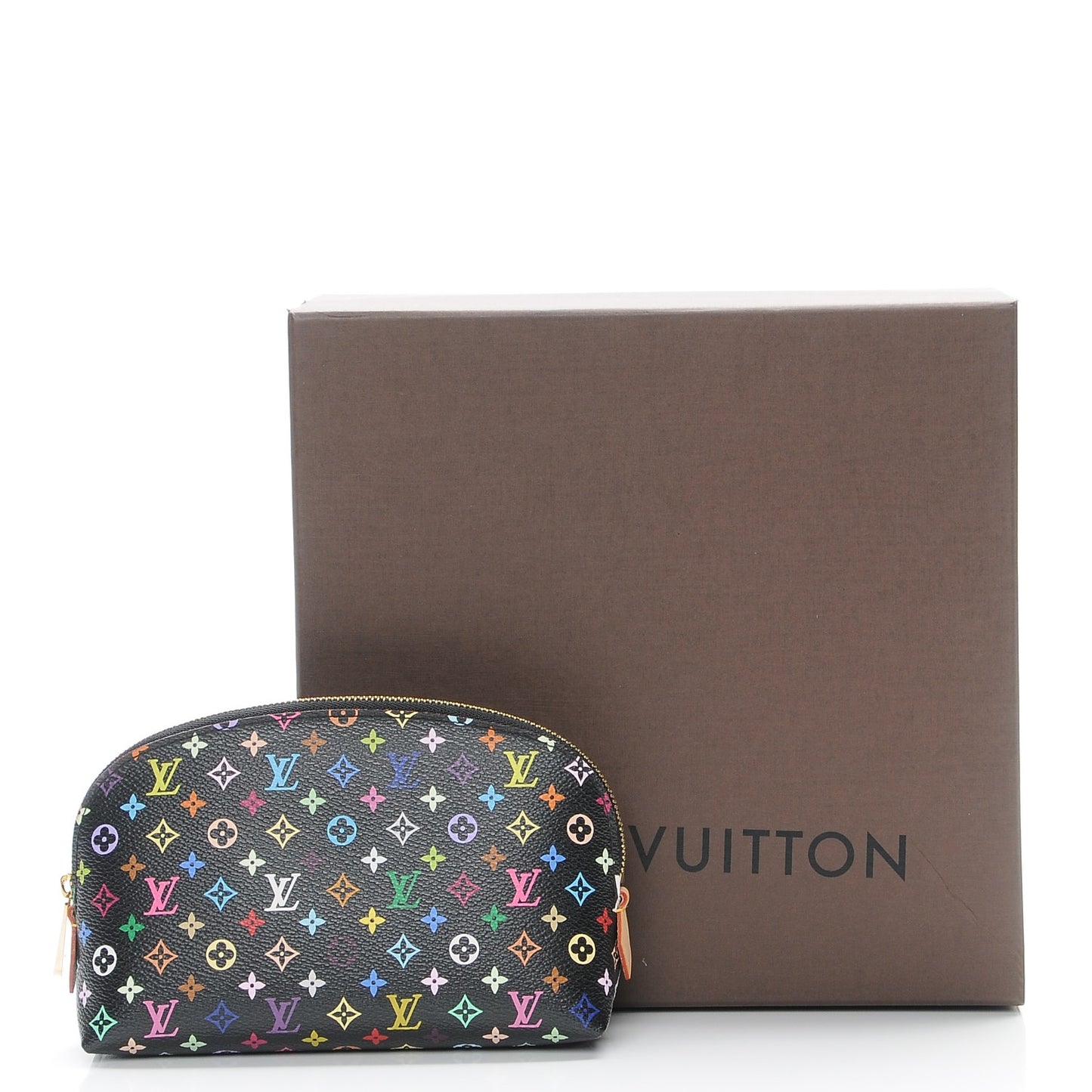 Monogram Multicolor Cosmetic Pouch Black Grenade