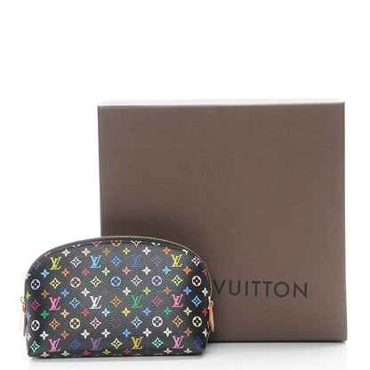 Louis Vuitton Monogram Multicolor Cosmetic Pouch Black Grenade 8 of 8
