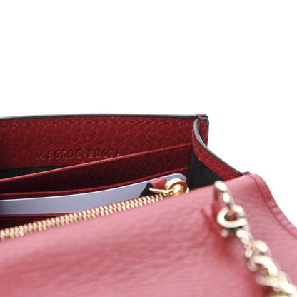 Gucci Dollar Calfskin Medium Betty Chain Wallet Red 9 of 11