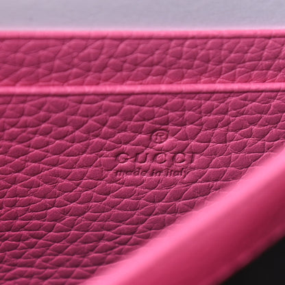 Gucci Cellarius Calfskin GG Marmont Chain Wallet Pink Tropical Flower 6 of 10