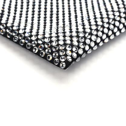 Prada Satin Crystal Metal Triangle Logo Chain Crossbody Handbag Cristal 9 of 9