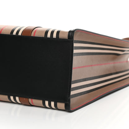 Burberry E-Canvas Stripe Book Tote Archive Beige 10 of 12