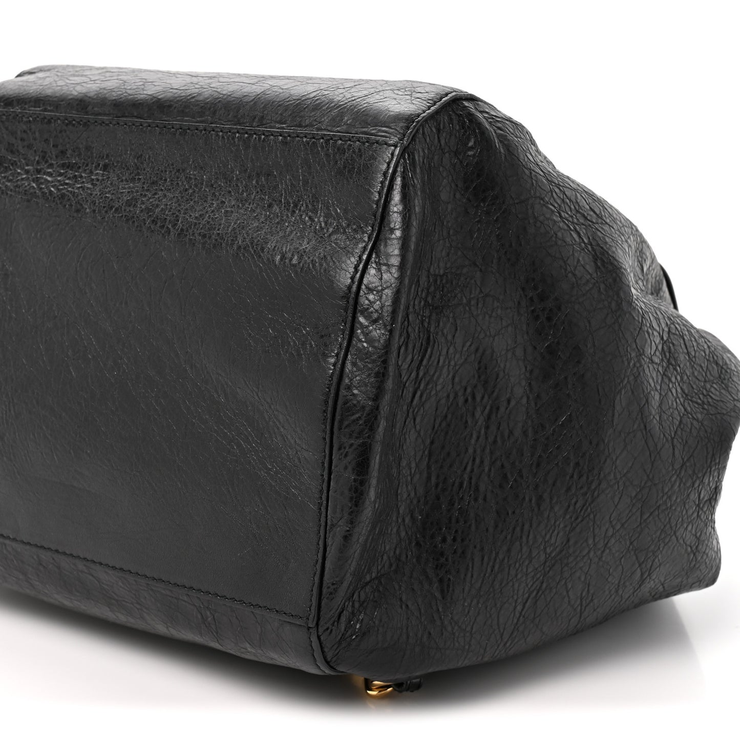 Agneau Giant 12 Gold Hardware Zip Traveler Backpack Black