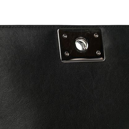 Chanel Patent Calfskin Quilted New Medium Plexiglass Boy Flap Black 11 of 13