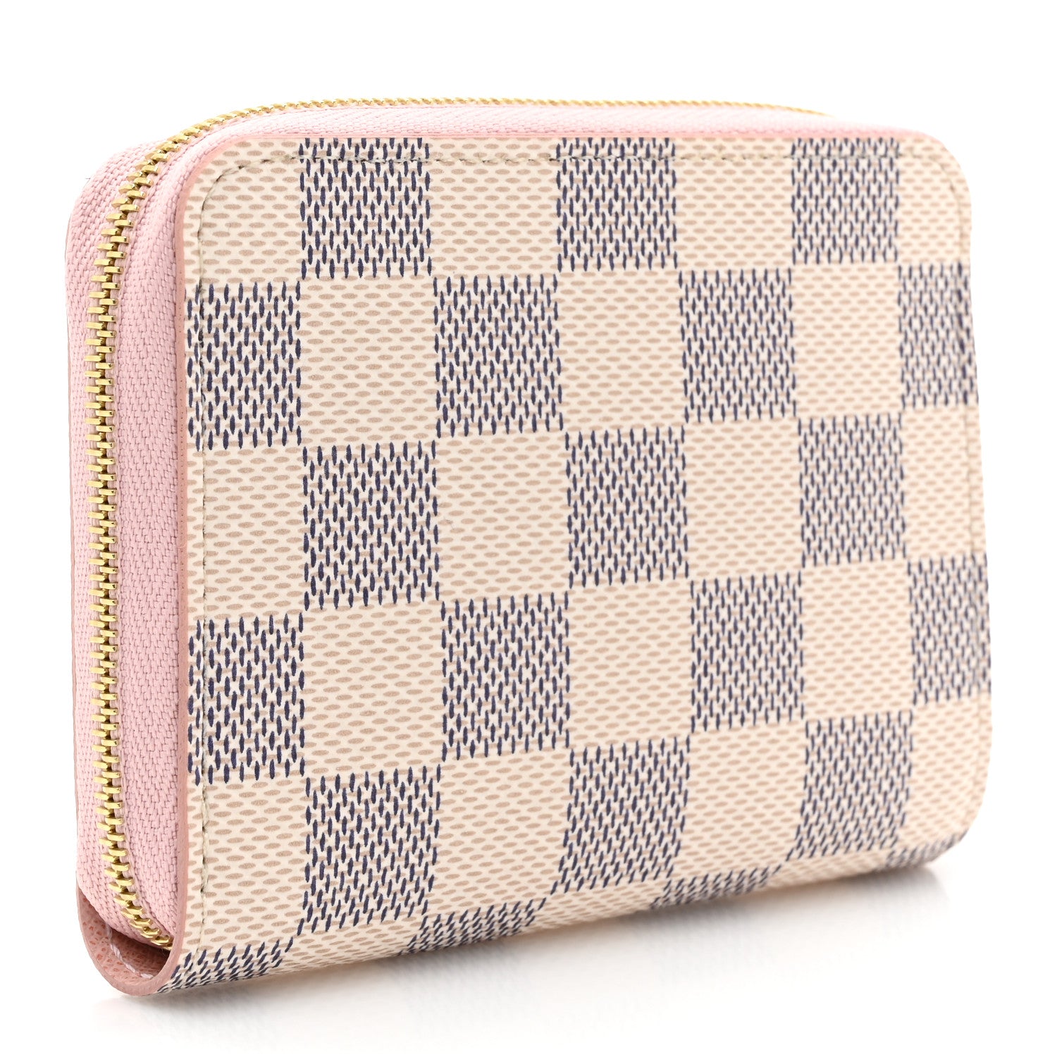 Louis Vuitton Damier Azur Zippy Coin Purse Rose Ballerine 3 of 8