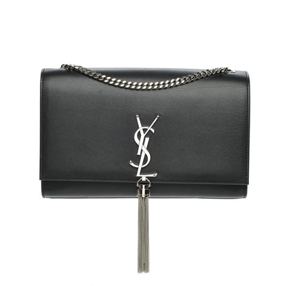 Saint Laurent Smooth Calfskin Medium Classic Monogram Kate Tassel Satchel Black 1 of 6