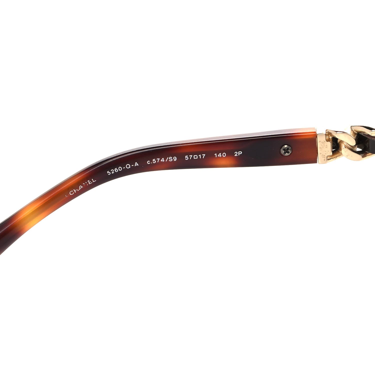 Chanel Butterfly Chain Sunglasses 5260Q Tortoise 5 of 8