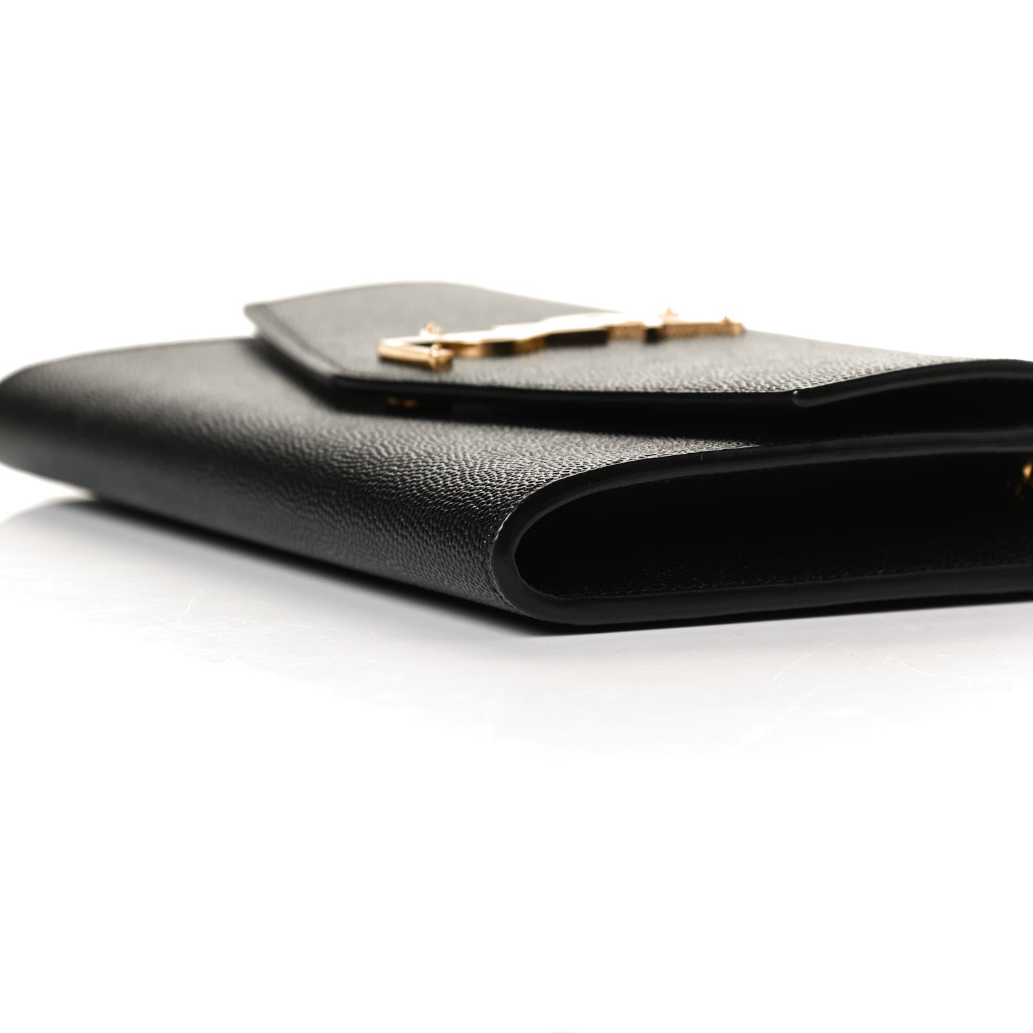 Saint Laurent Grain De Poudre Uptown Chain Wallet Black 9 of 12