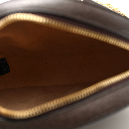 Gucci GG Supreme Monogram Web Mini Ophidia Round Shoulder Bag Brown 5 of 10