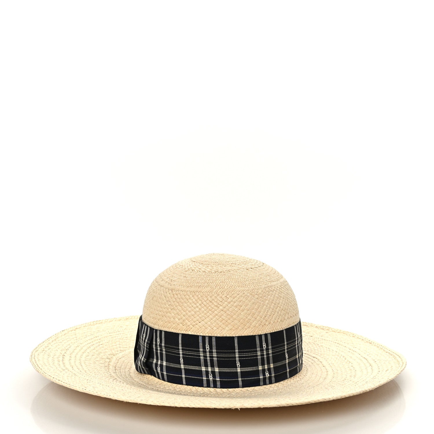 Hermes Chapeau Femme Anouk Panama Hat 57 Naturel Marine 3 of 7