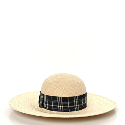 Hermes Chapeau Femme Anouk Panama Hat 57 Naturel Marine 3 of 7