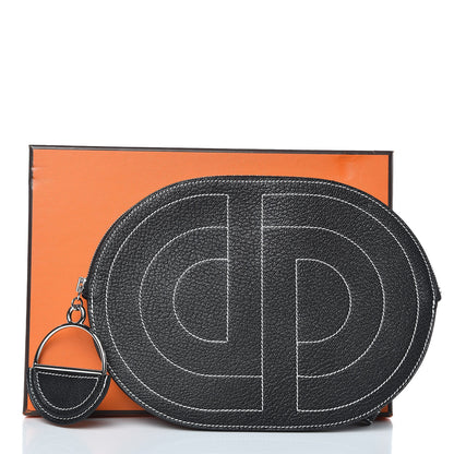 Hermes Chevre Mysore In-The-Loop-To-Go Pochette Black 8 of 8