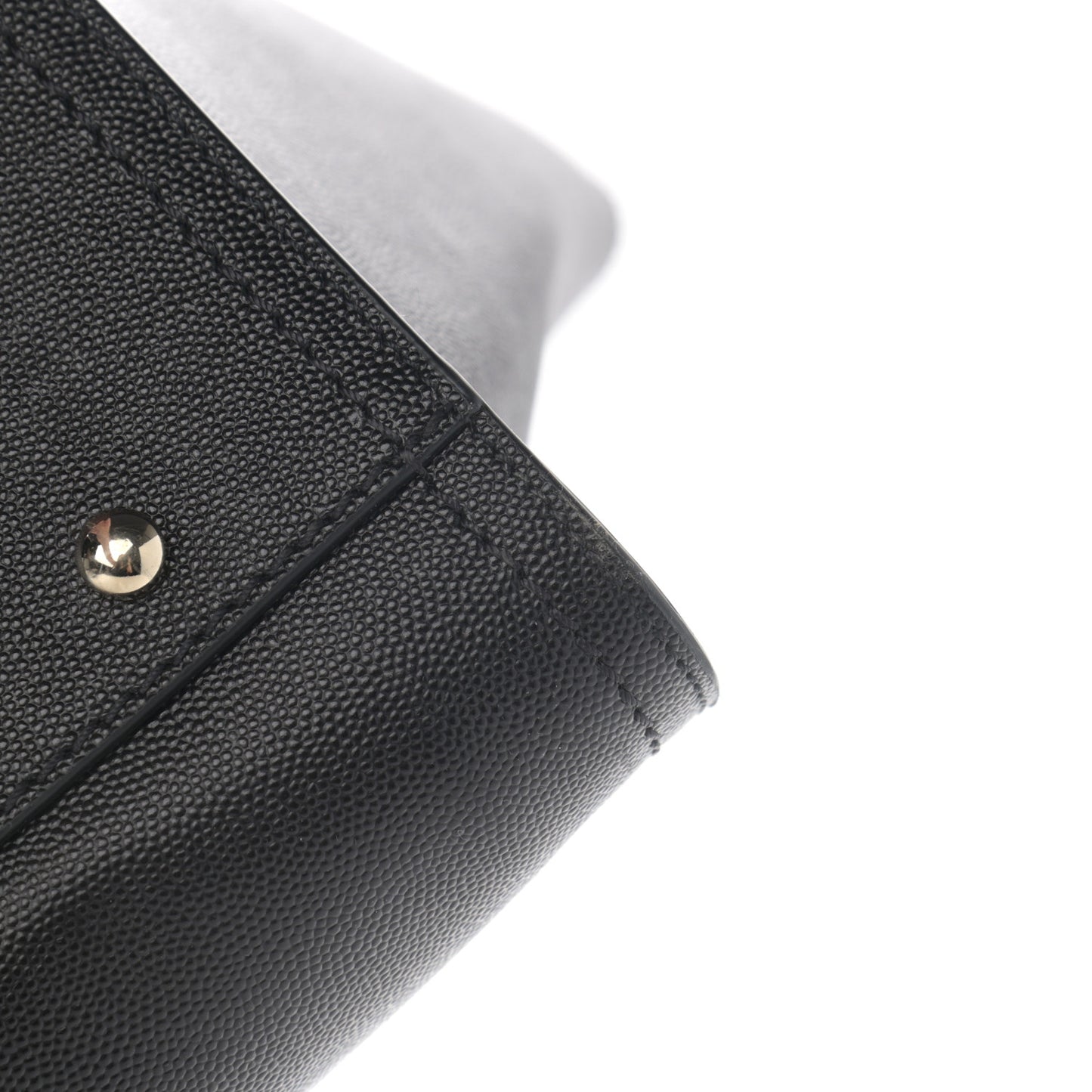 Caviar Medium Studded Deauville Tote Black