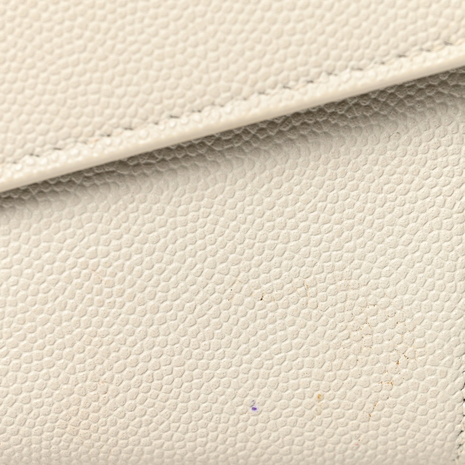 Saint Laurent Grain De Poudre Monogram Uptown Chain Wallet Crema Soft 13 of 14