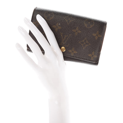 Louis Vuitton Monogram Porte-Monnaie Tresor Wallet 2 of 12