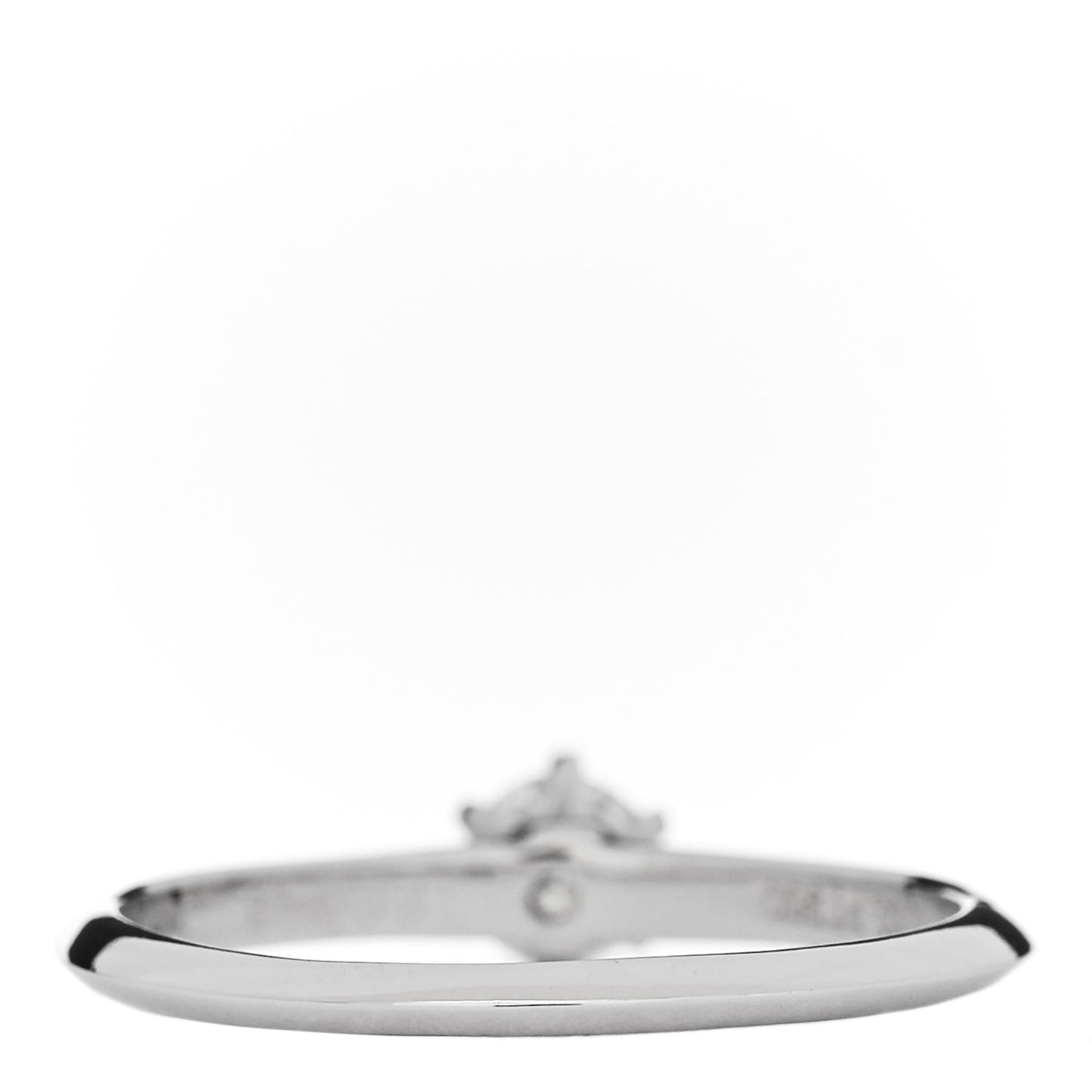 Platinum Diamond .31ct Solitaire Engagement Ring 56 7.5