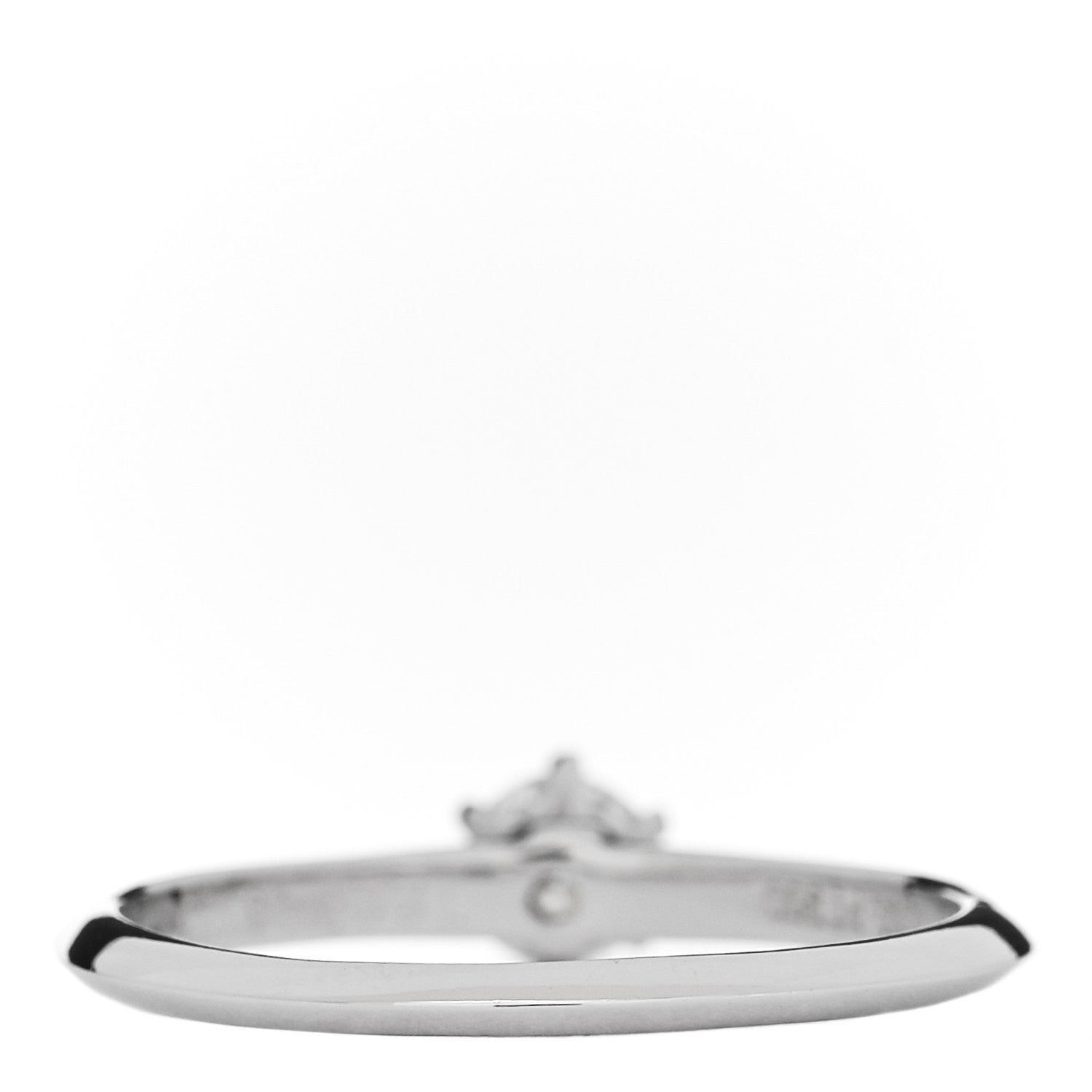 Tiffany Platinum Diamond .31ct Solitaire Engagement Ring 56 7.5 4 of 7