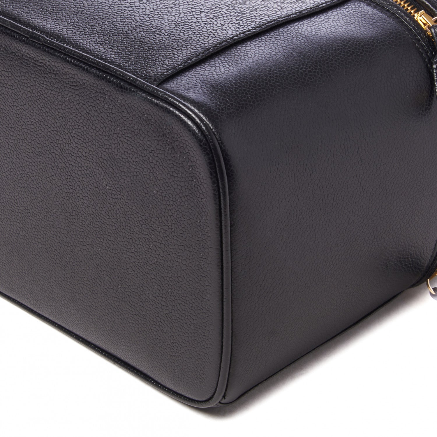 Chanel Caviar CC Vanity Train Case Black 5 of 9