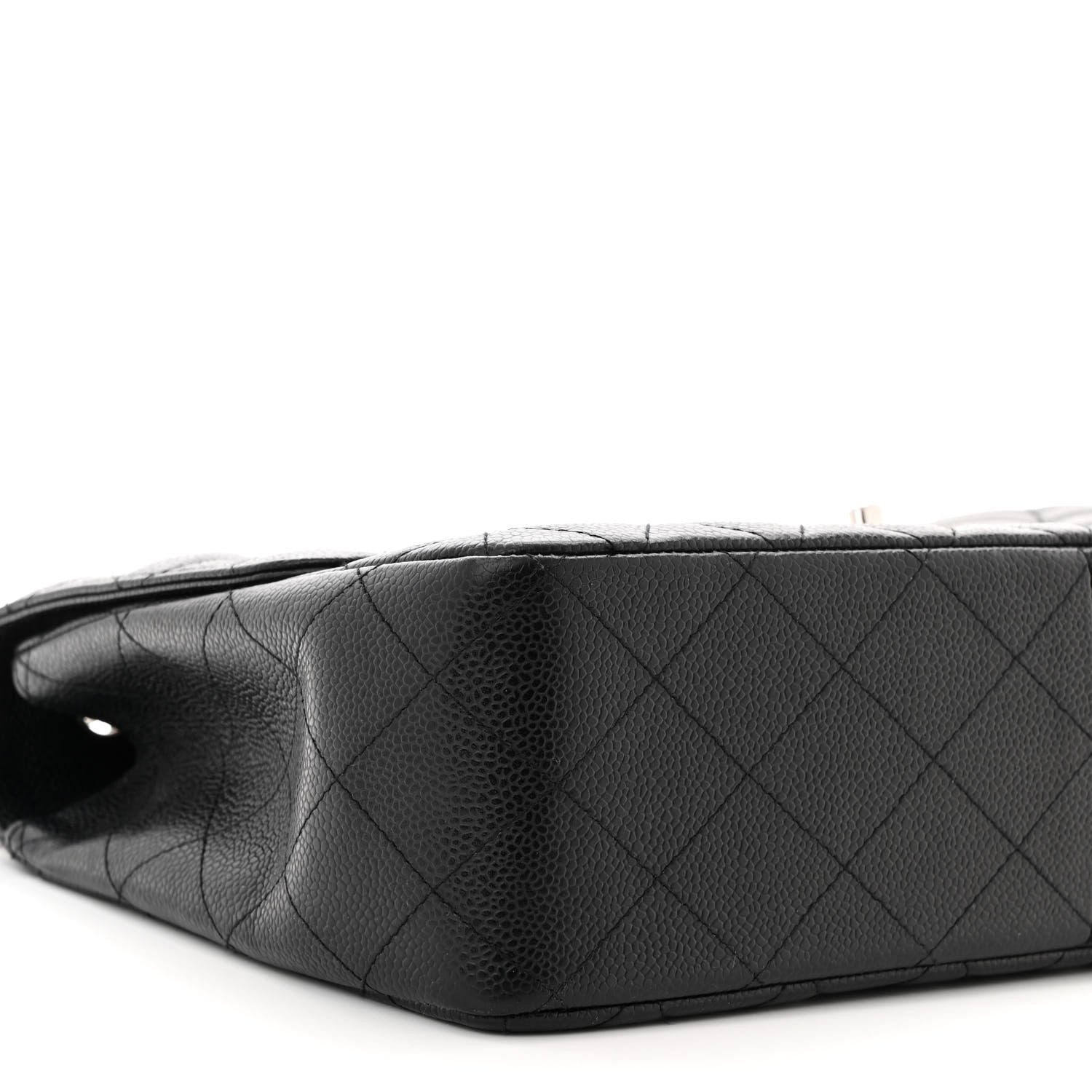 Chanel Caviar Quilted Jumbo Single Flap Black 8 of 10