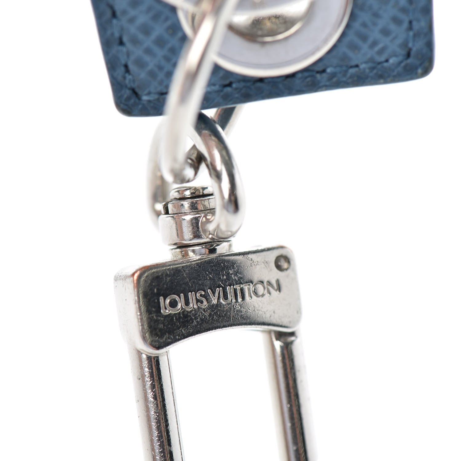 Louis Vuitton Damier Graphite Rope Enchappe Key Holder Blue 3 of 3