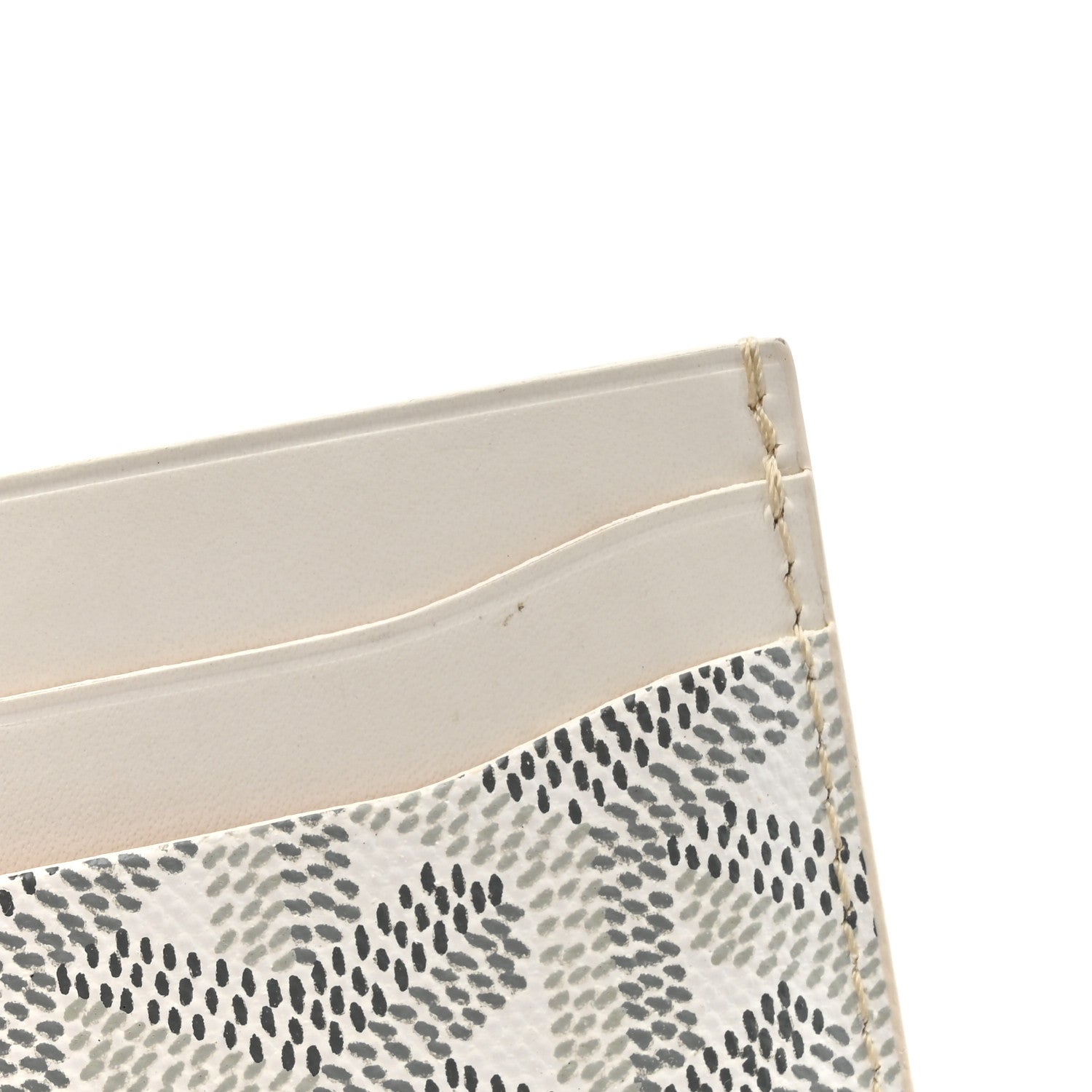 Goyard Goyardine Saint Sulpice Card Holder White 9 of 10