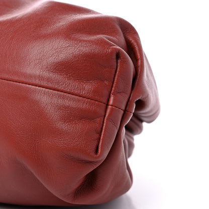 Bottega Veneta Smooth Butter Calf The Pouch Oversized Clutch Rust 9 of 10