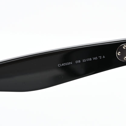 Celine Acetate Polarized Oversized Sunglasses CL4055IN Black 6 of 7