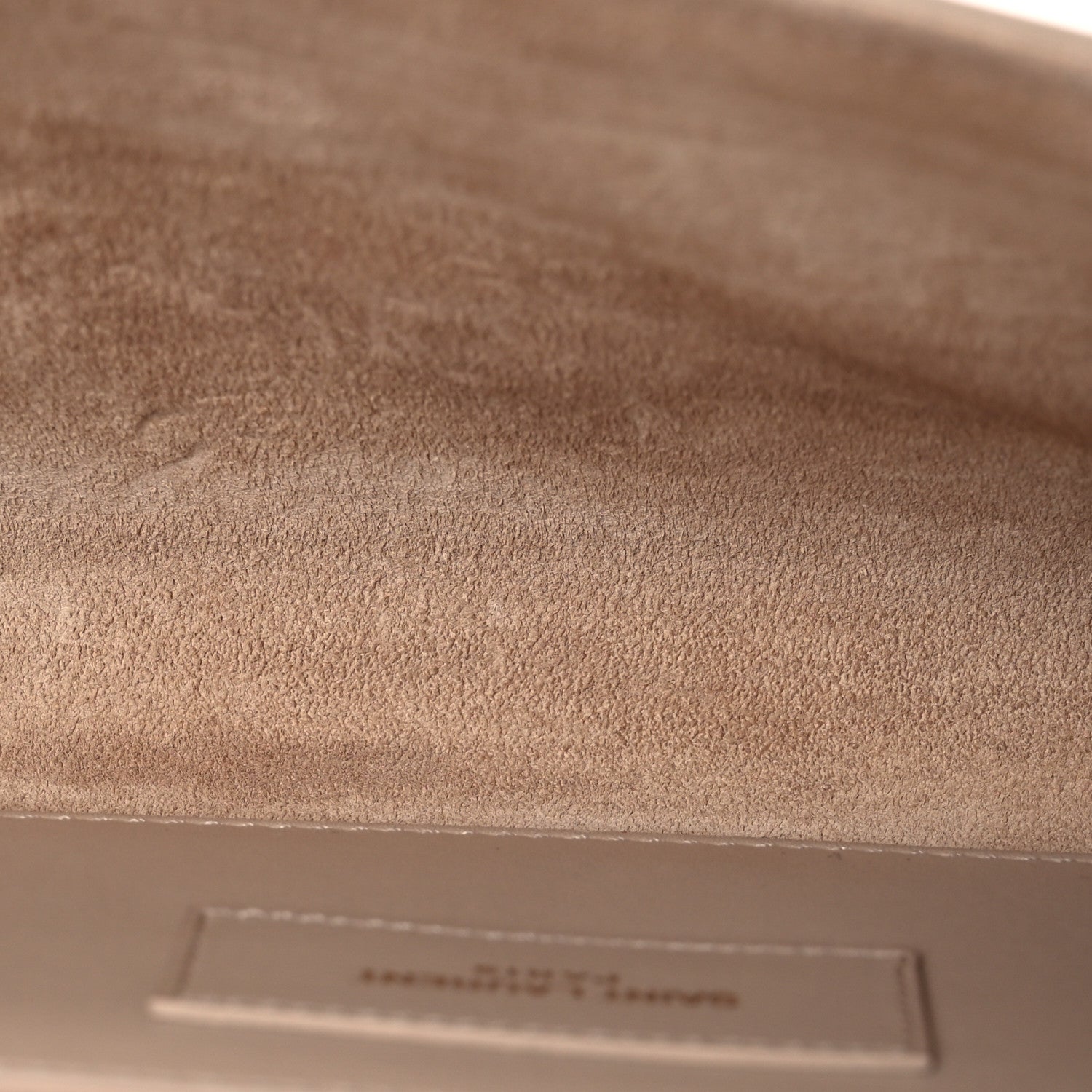 Saint Laurent Patent Grain de Poudre Lutetia Flap Clutch Beige 5 of 13