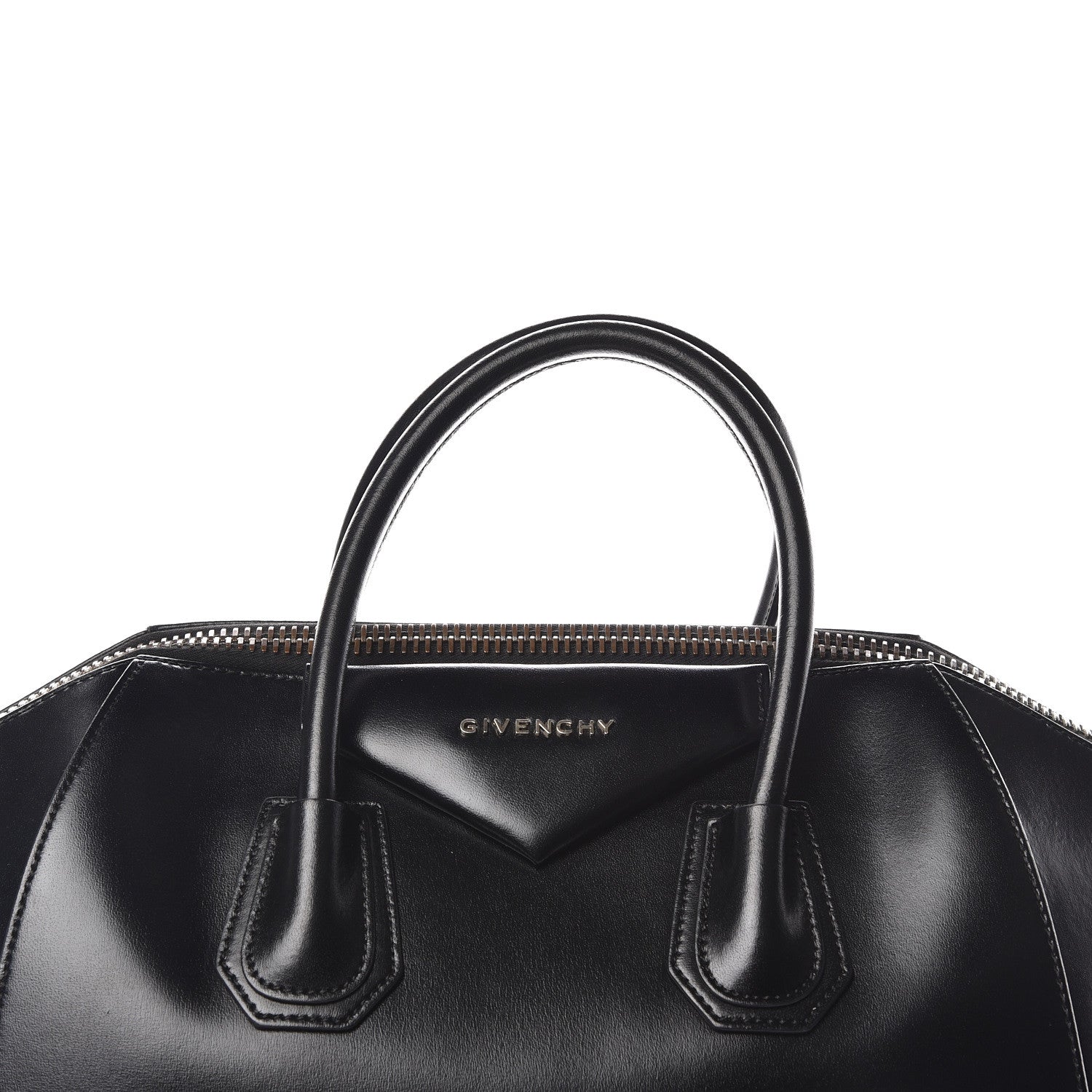 Givenchy Shiny Lord Calfskin Medium Antigona Black 7 of 10