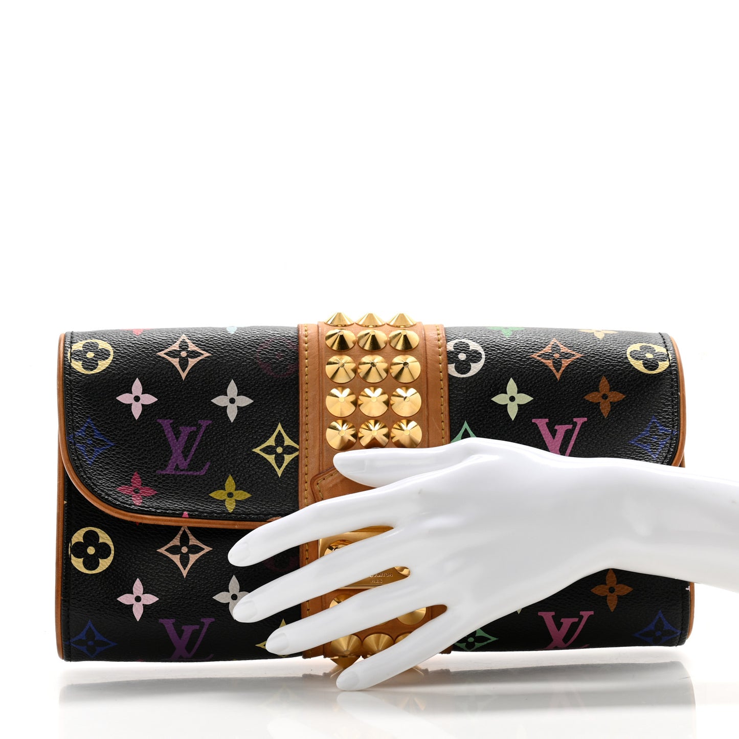 Monogram Multicolor Courtney Clutch Black