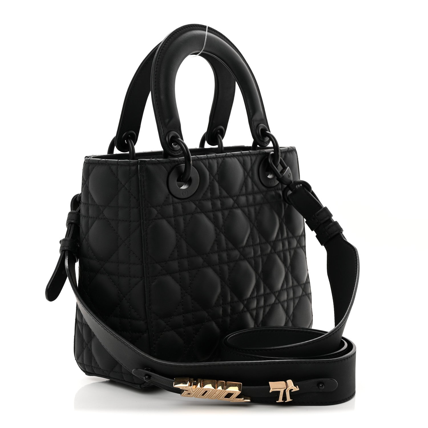 Christian Dior Ultra Matte Calfskin Cannage Small My ABCDior Lady Dior Black 3 of 10