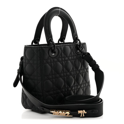Christian Dior Ultra Matte Calfskin Cannage Small My ABCDior Lady Dior Black 3 of 10