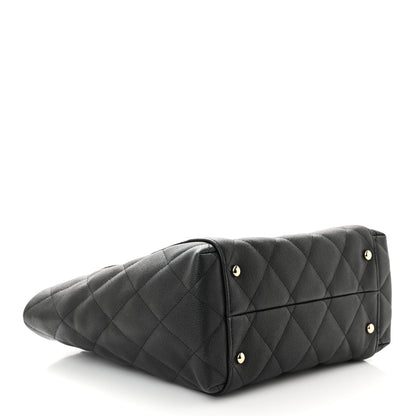 Chanel Caviar Quilted Small Shopping Tote Black 5 of 11