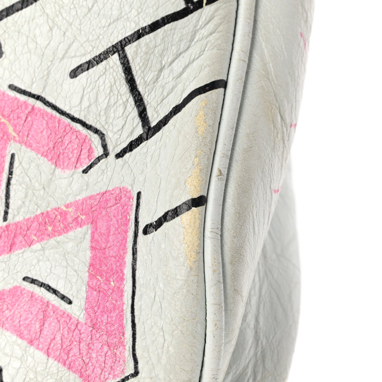 Balenciaga Agneau Arena Graffiti All Over Explorer Belt Bag White Multicolor 14 of 15