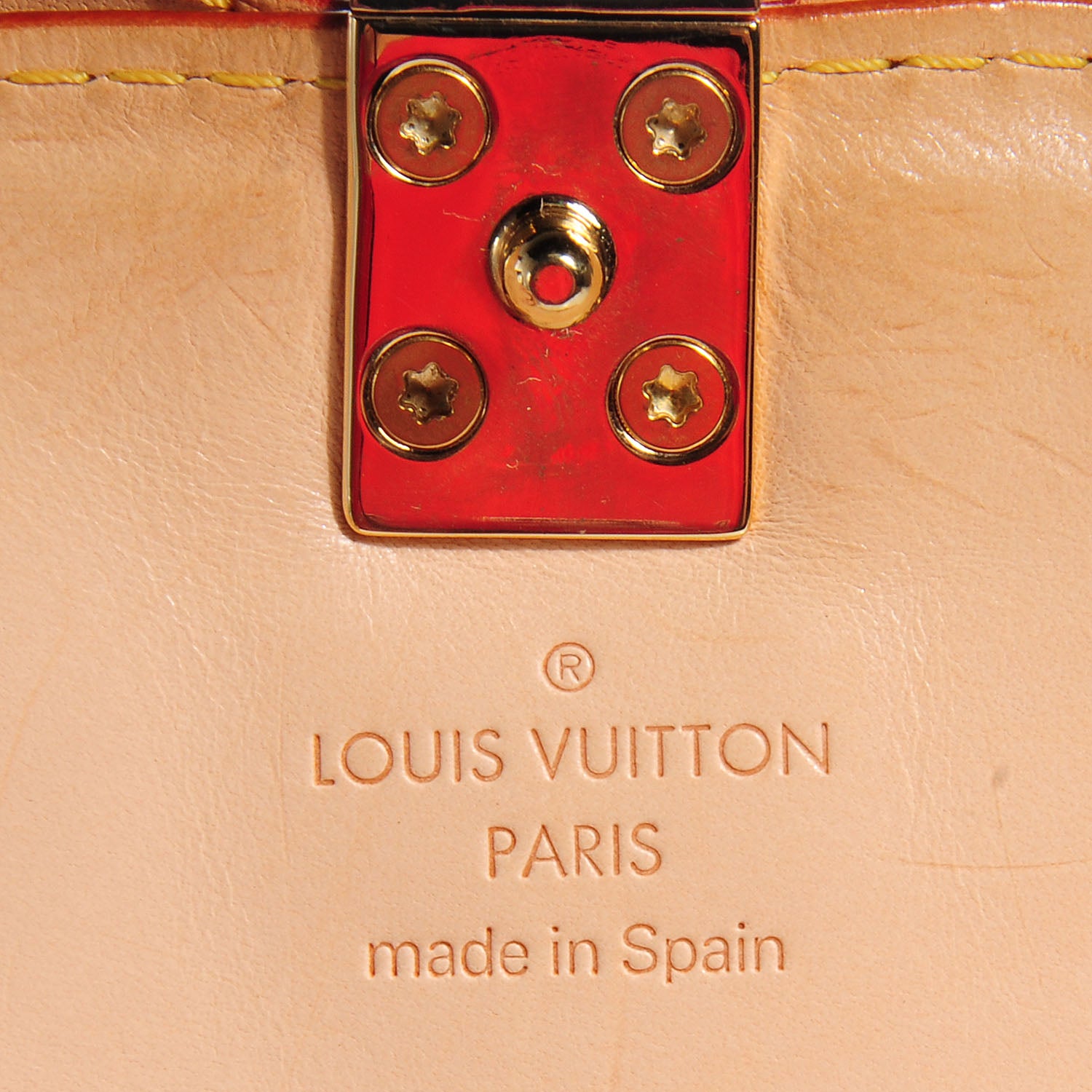 Louis Vuitton Monogram Cherry Blossom Sac Retro Bag Red 5 of 7