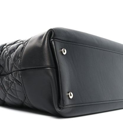Chanel Aged Calfskin Quilted Be CC Tote Black 9 of 12
