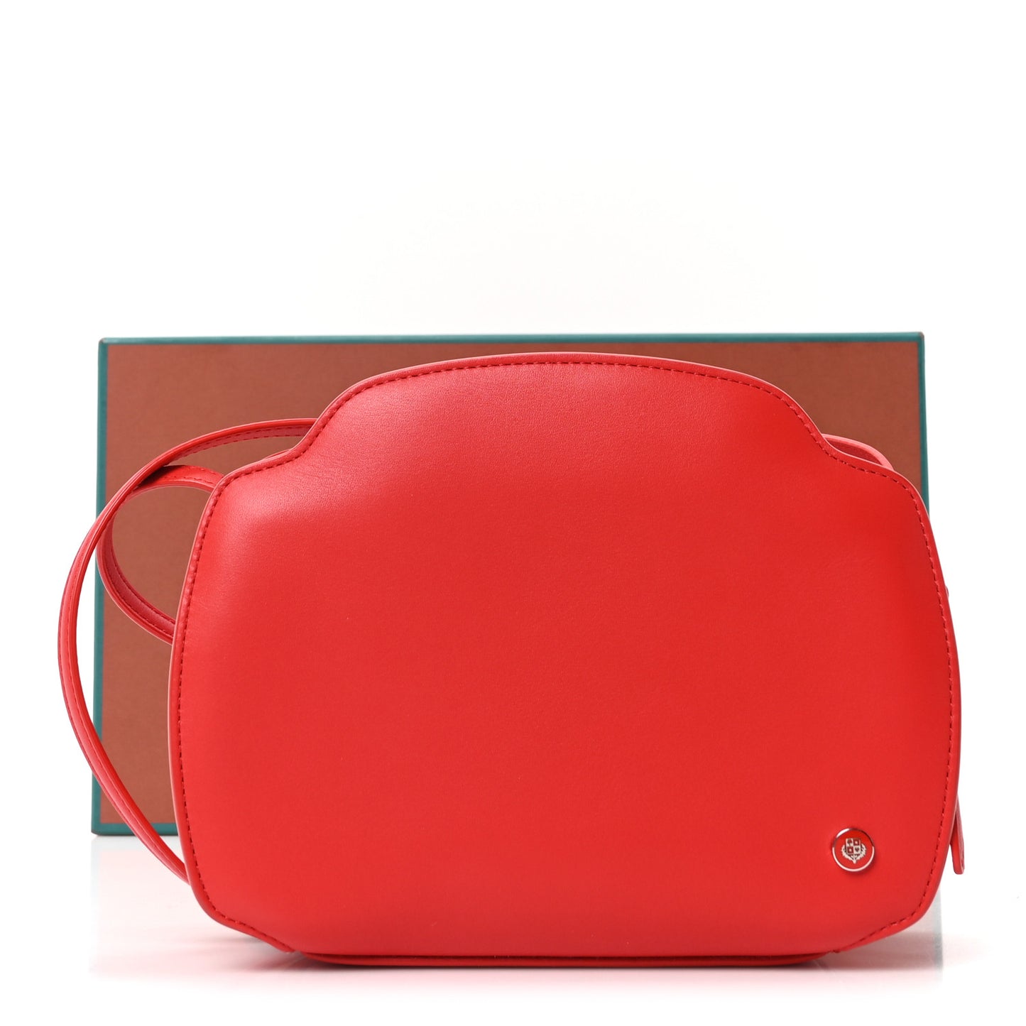 Smooth Calfskin Sesia Crossbody Fire Red