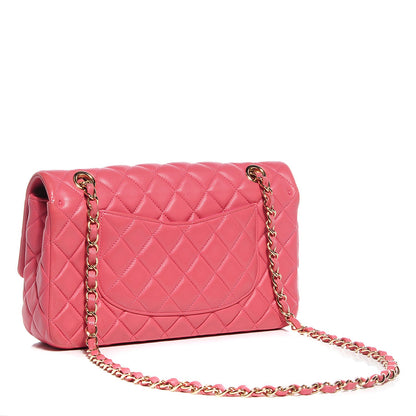 Chanel Lambskin Quilted Valentine Charms Medium Single Flap Pink 3 of 9