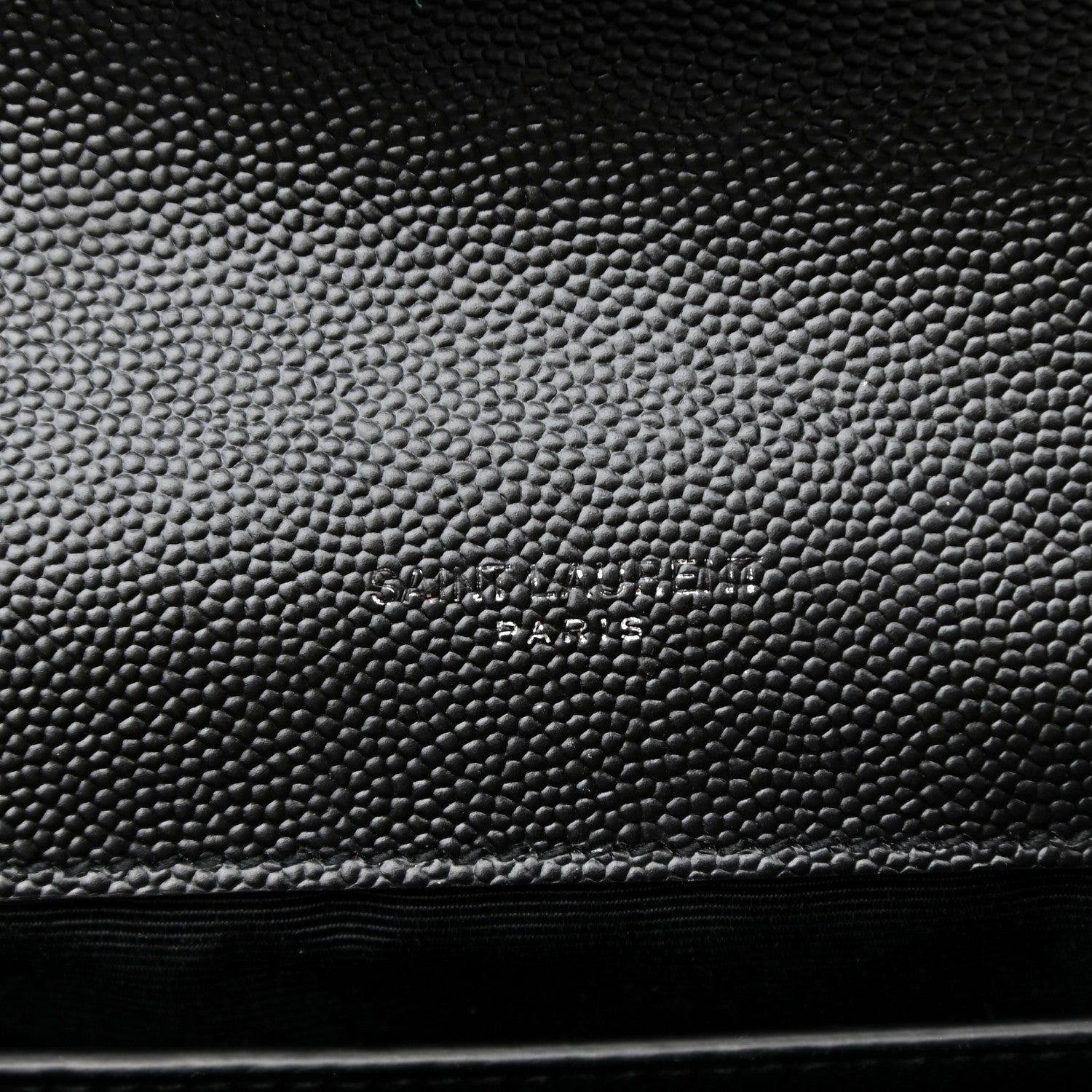 Saint Laurent Grain De Poudre Medium Classic Monogram Kate Satchel Black 7 of 10