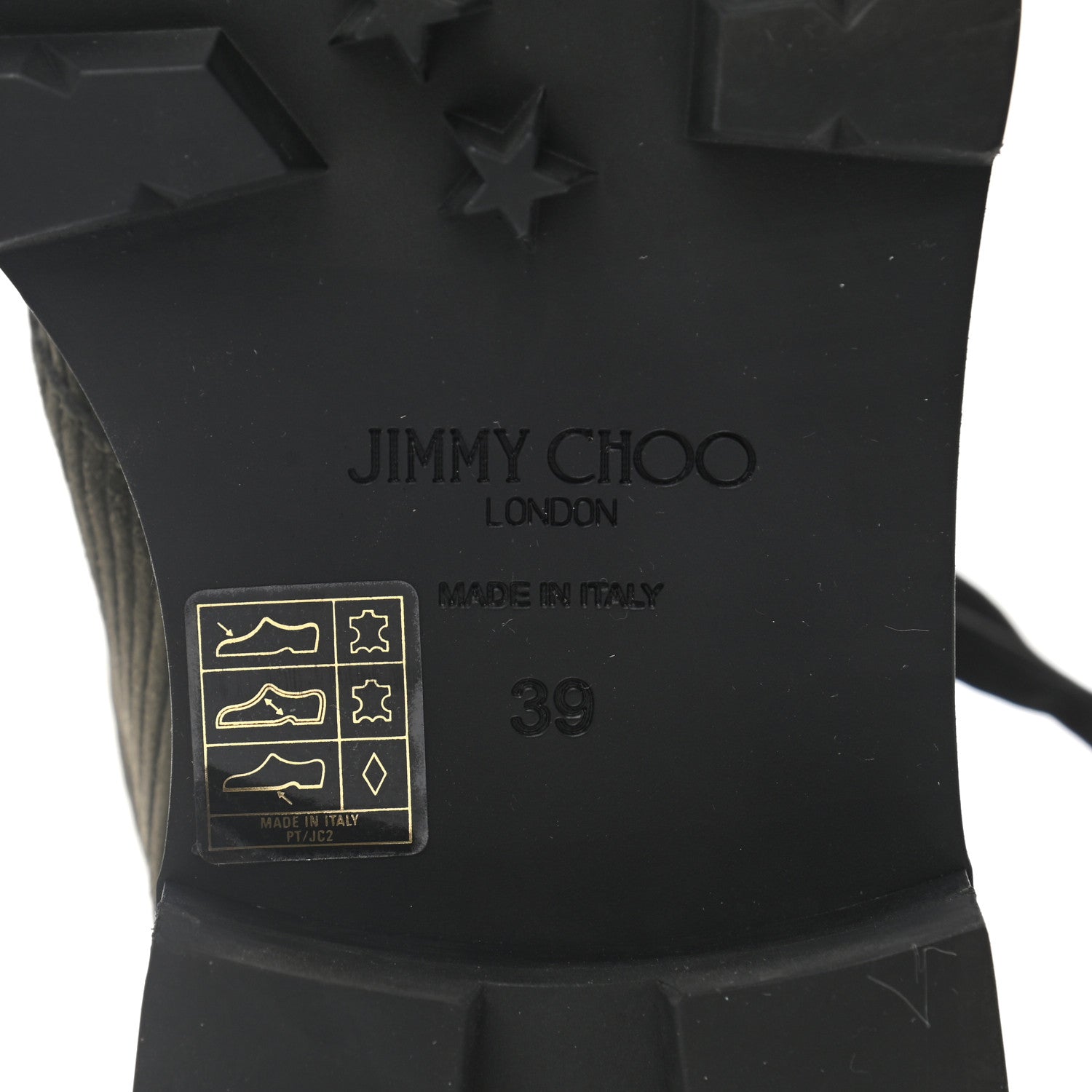 Jimmy Choo Corduroy Suede Nappa Eshe Flat Hiking Boots 39 Seaweed 6 of 7