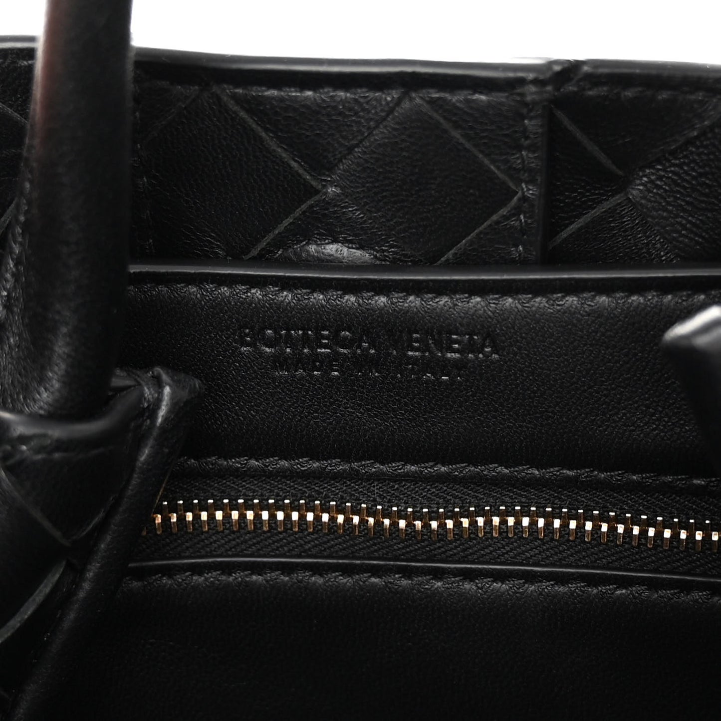 Nappa Intrecciato Small Andiamo Shoulder Bag Black