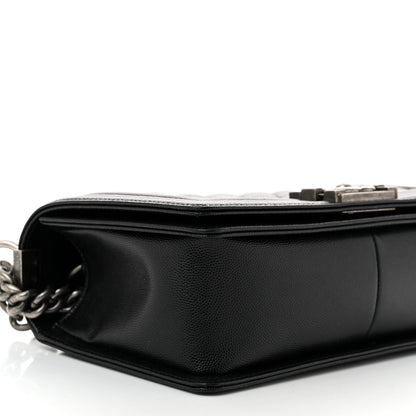 Chanel Caviar Quilted Medium Boy Flap Black 9 of 11